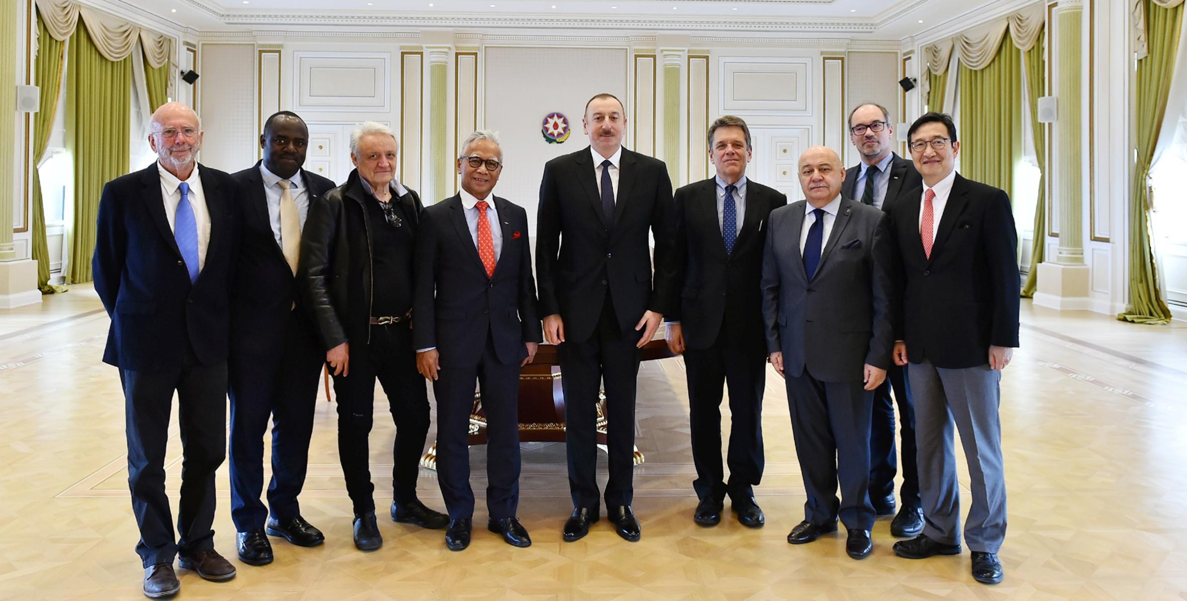 Ilham Aliyev received delegation of International Union of Architects