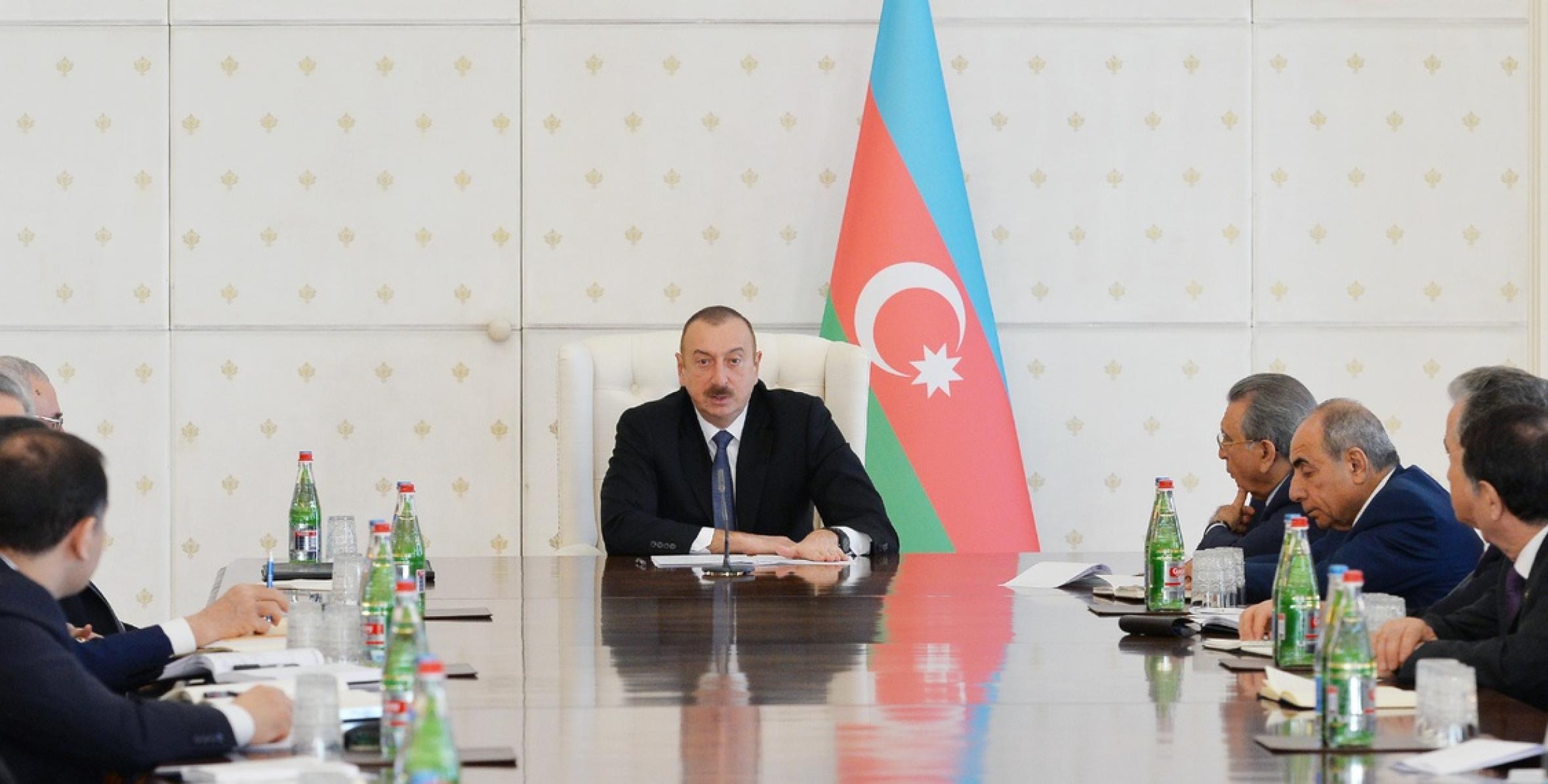 Заключительная речь Ильхама Алиева на заседание Кабинета Министров, посвященное итогам первого квартала года и предстоящим задачам