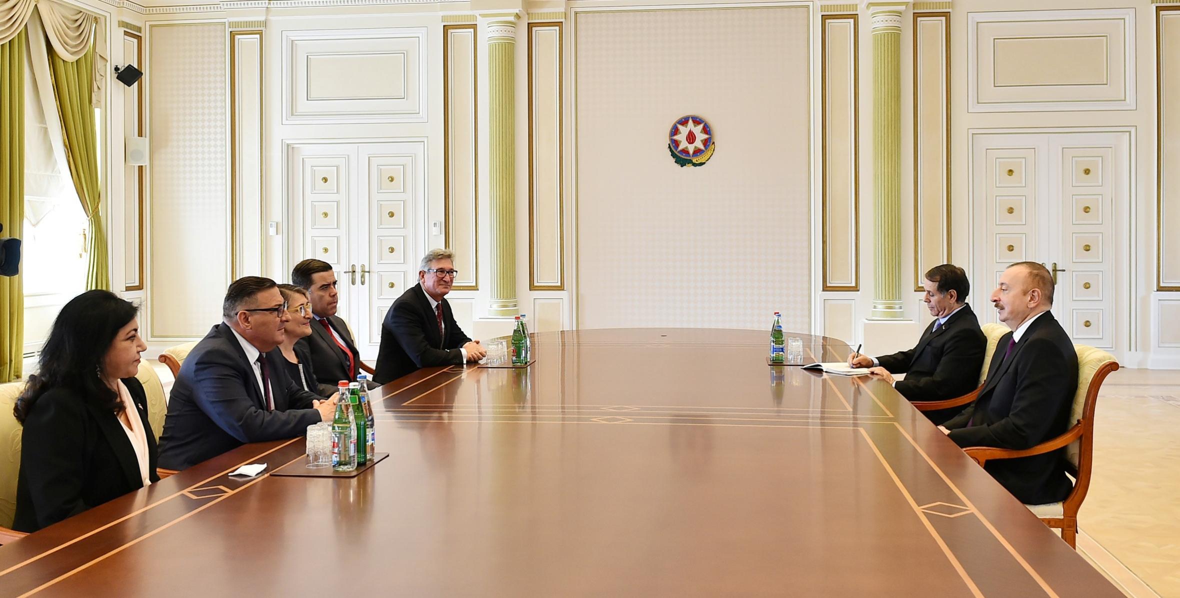Ilham Aliyev received delegation of Australian parliamentarians