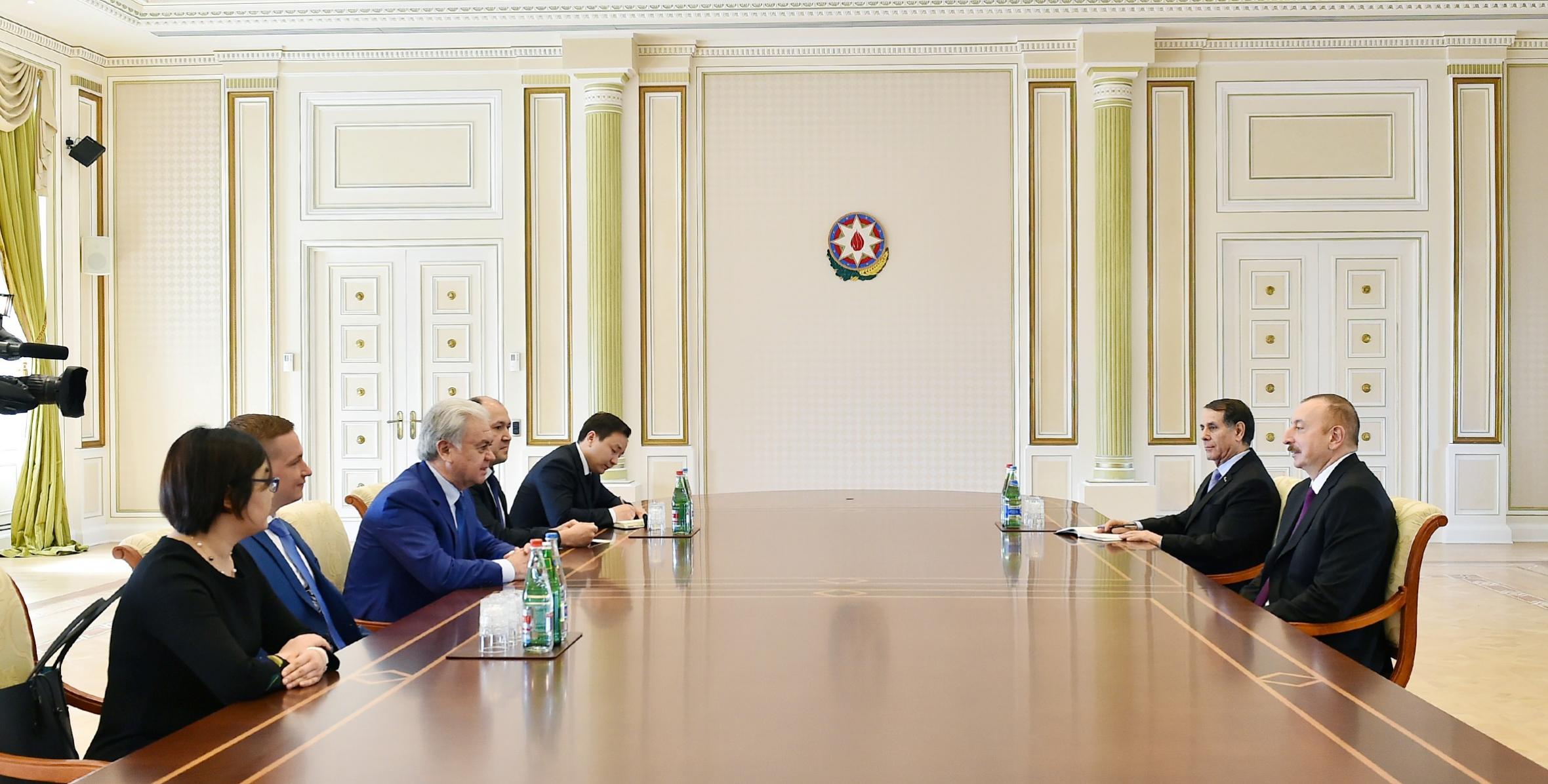 Ильхам Алиев принял делегацию во главе с генеральным секретарем Шанхайской организации сотрудничества