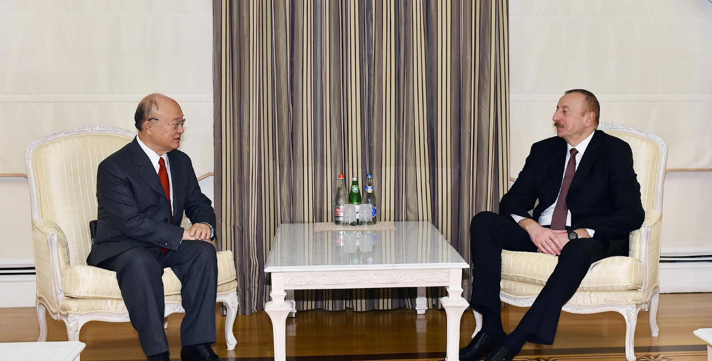 Ilham Aliyev received IAEA chief