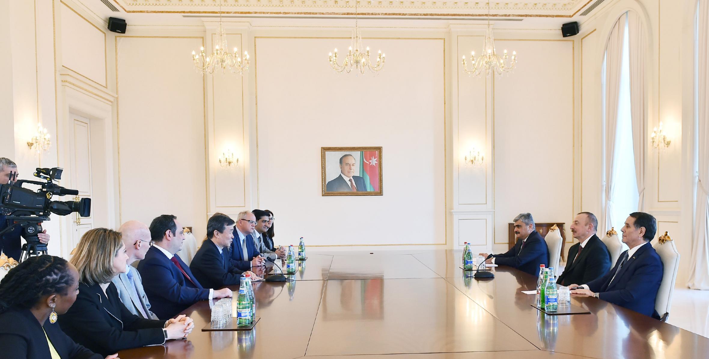 Ilham Aliyev received delegation of Bureau International des Expositions