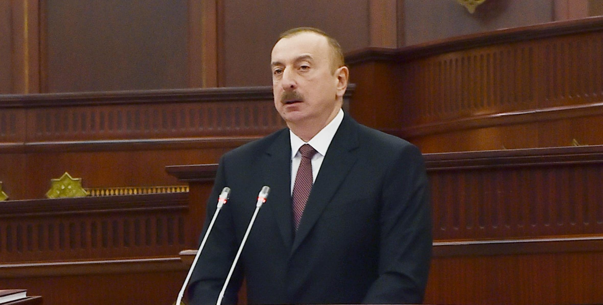 Speech by Ilham Aliyev at the inauguration ceremony
