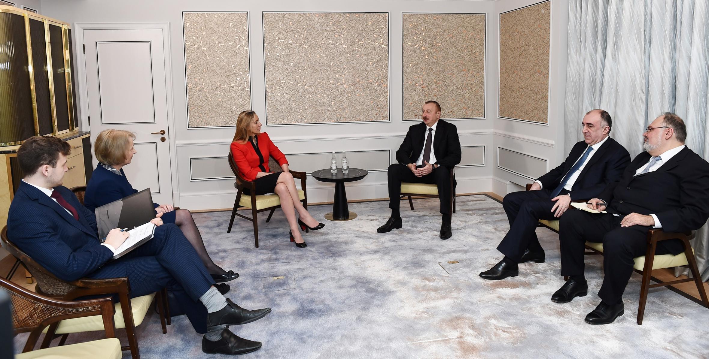 Состоялась встреча Ильхама Алиева с государственным министром Великобритании по торговле и поощрению экспорта