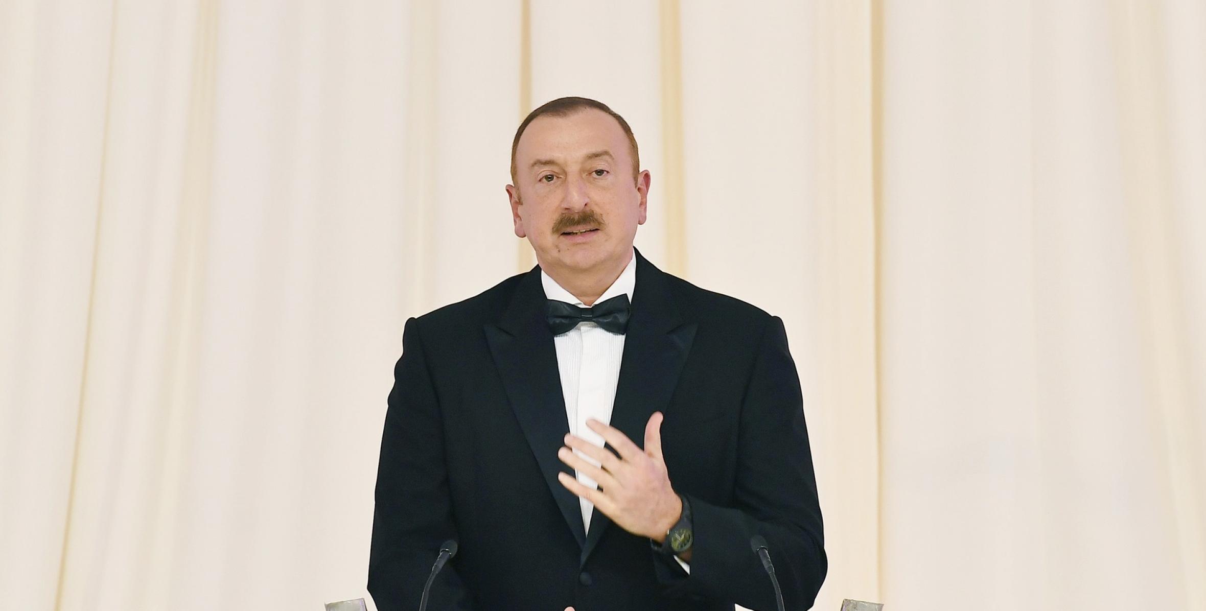 Речь Ильхама Алиева на торжественной церемонии, посвященной 95-летнему юбилею общенационального лидера Гейдара Алиева
