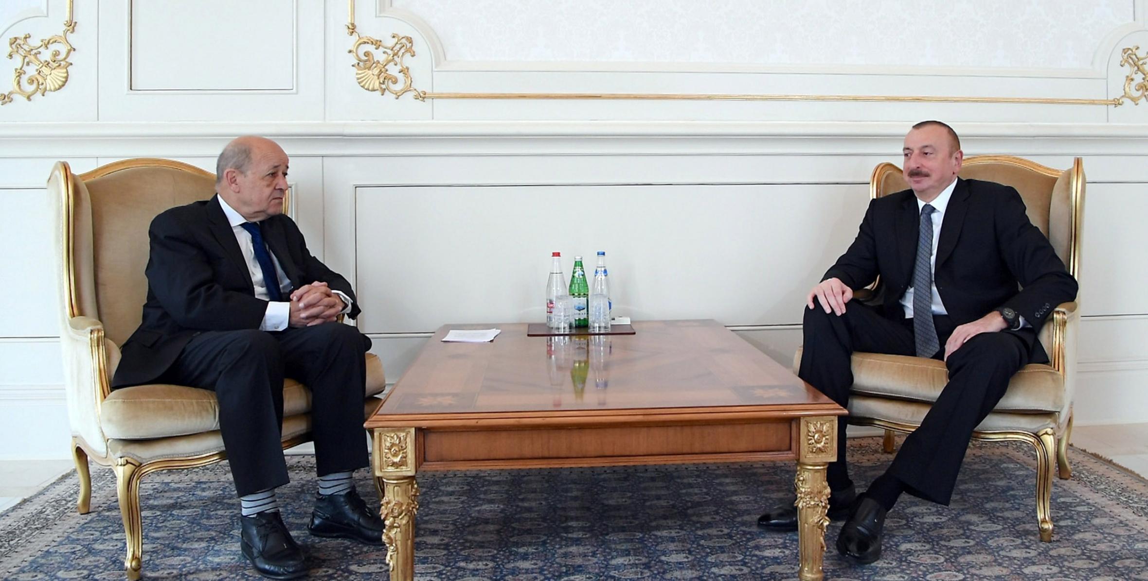 Ильхам Алиев принял министра Европы и иностранных дел Франции
