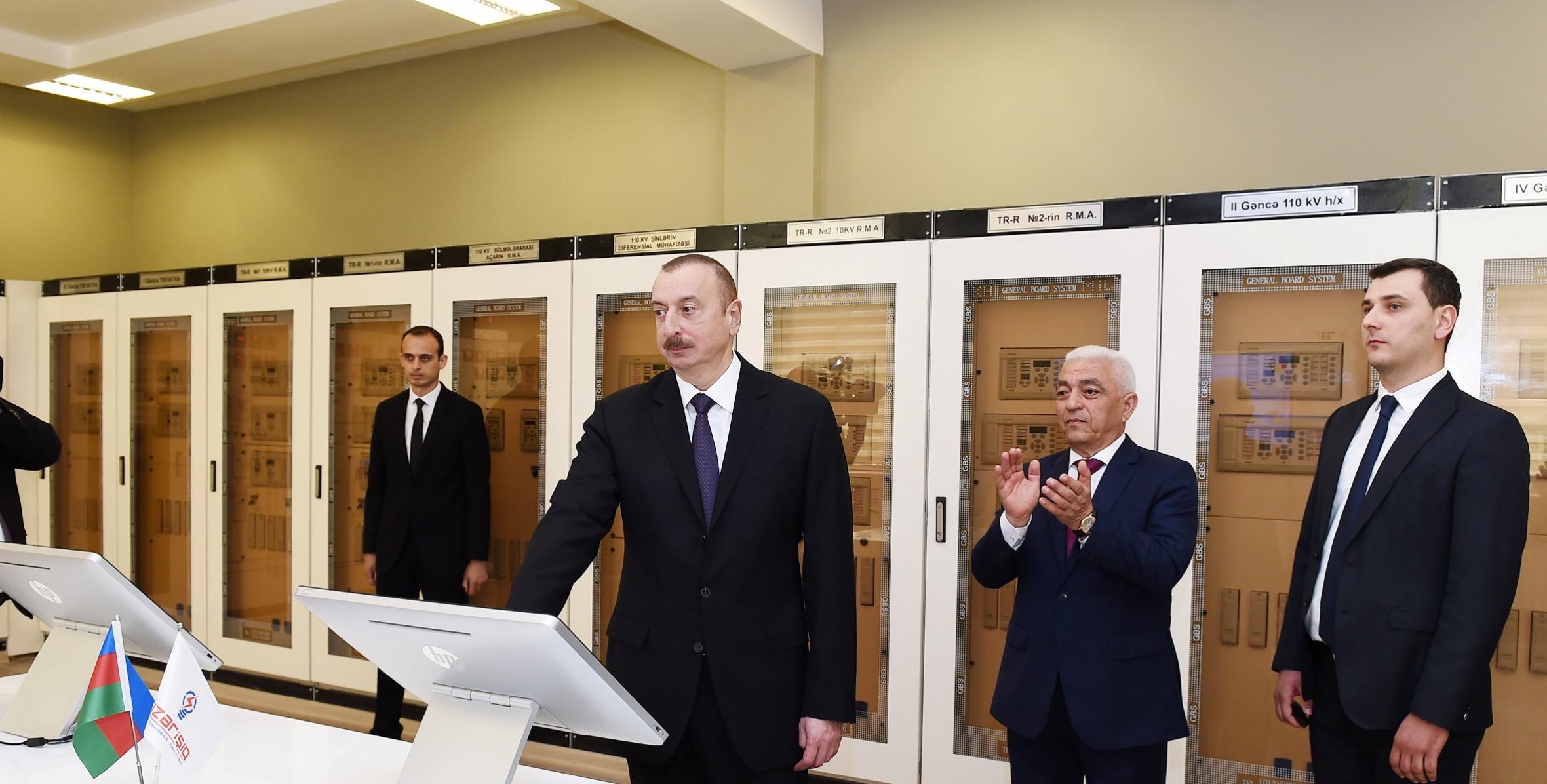 Ильхам Алиев принял участие в открытии подстанции «Делимамедли» в Геранбое