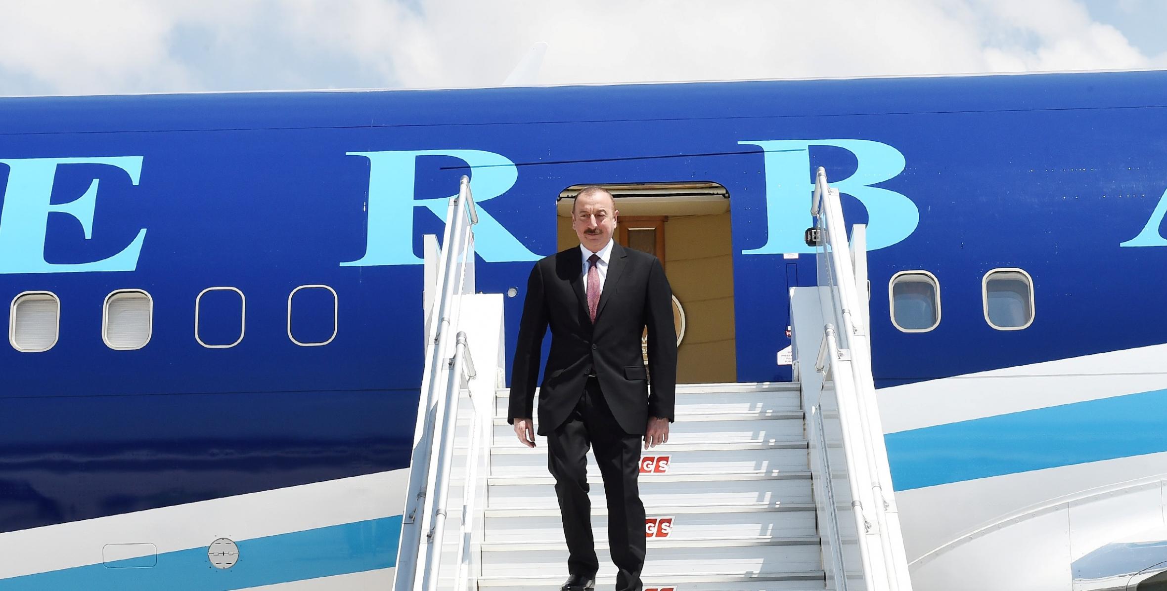 Ilham Aliyev arrived in Turkey for visit