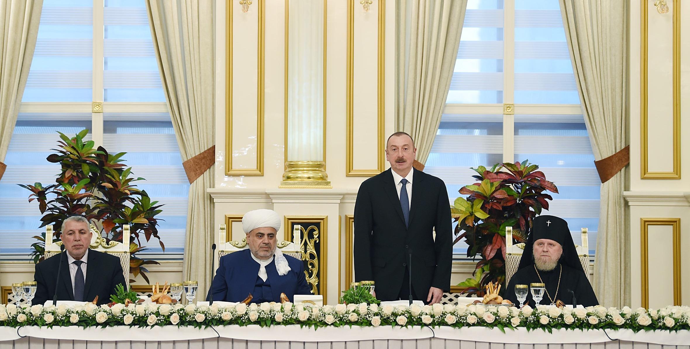 Речь Ильхама Алиева на церемонии ифтара по случаю священного месяца Рамазан