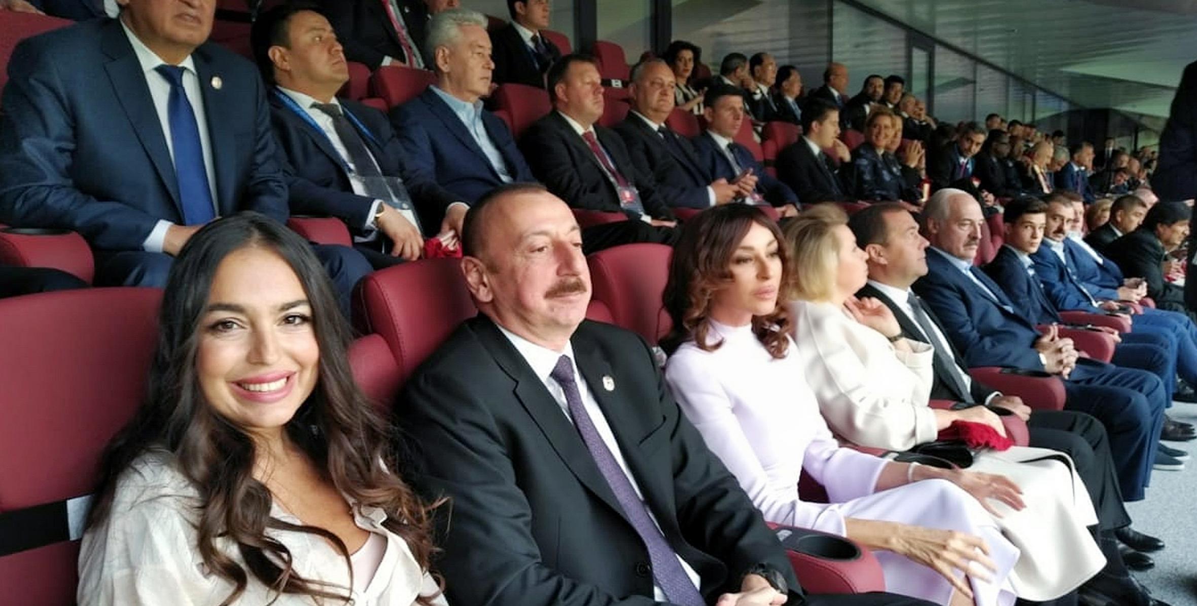 İlham Əliyev Moskvada futbol üzrə dünya çempionatının təntənəli açılış mərasimində iştirak edib