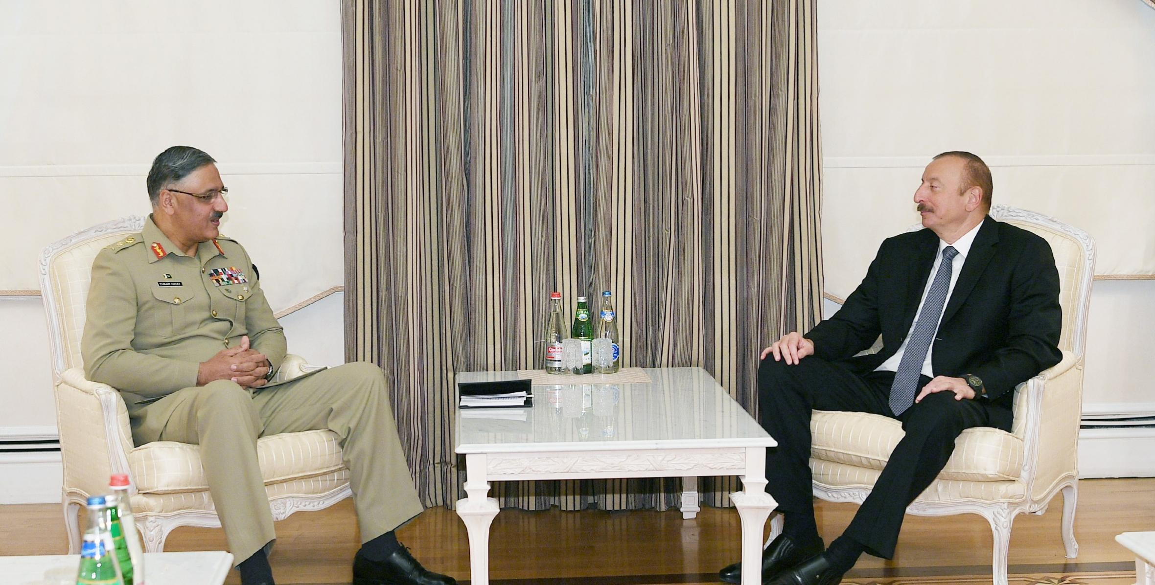Ilham Aliyev received chairman of Pakistani Joint Chiefs of Staff Committee