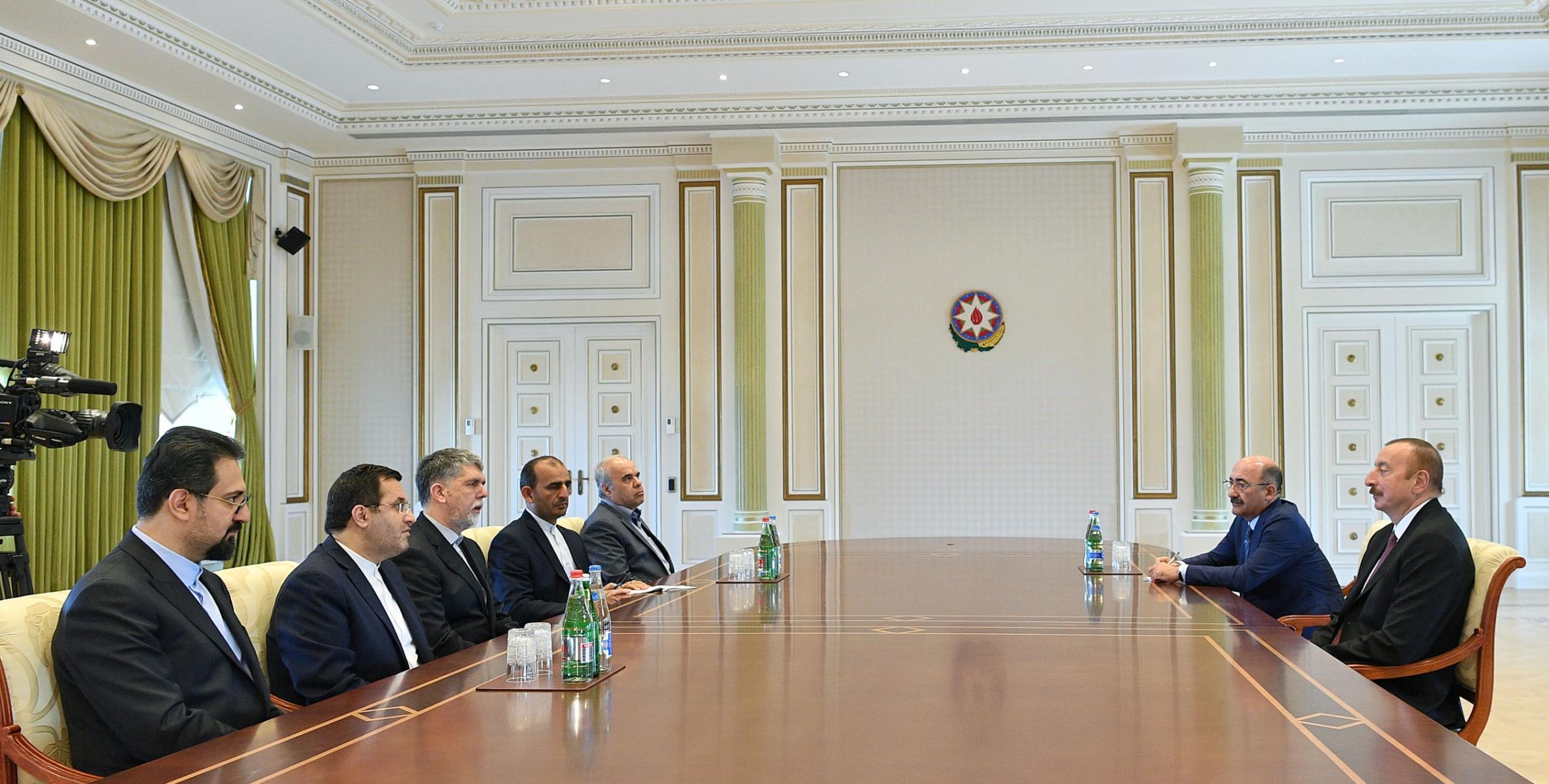 Ilham Aliyev received delegation led by Iran`s minister of culture and Islamic guidance