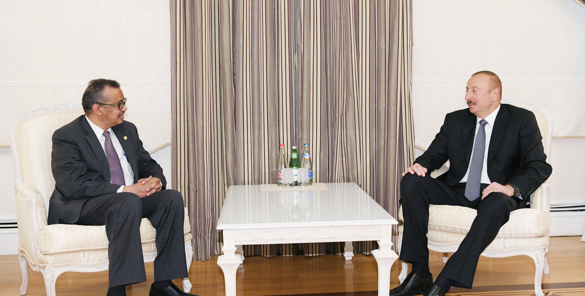 Ilham Aliyev received WHO Director General