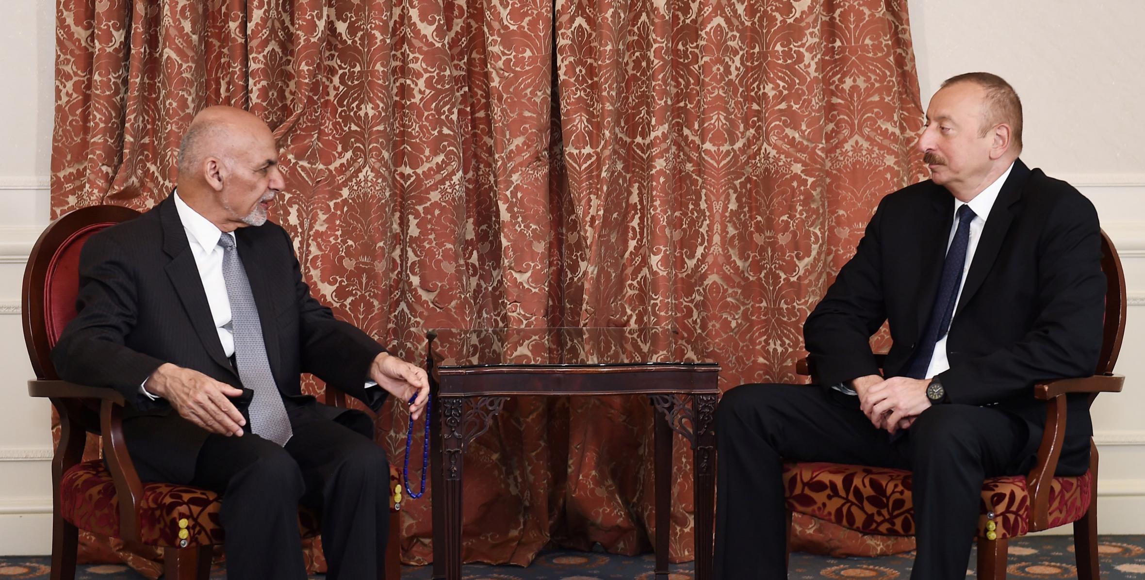 Ilham Aliyev met with Afghan President Mohammad Ashraf Ghani in Brussels