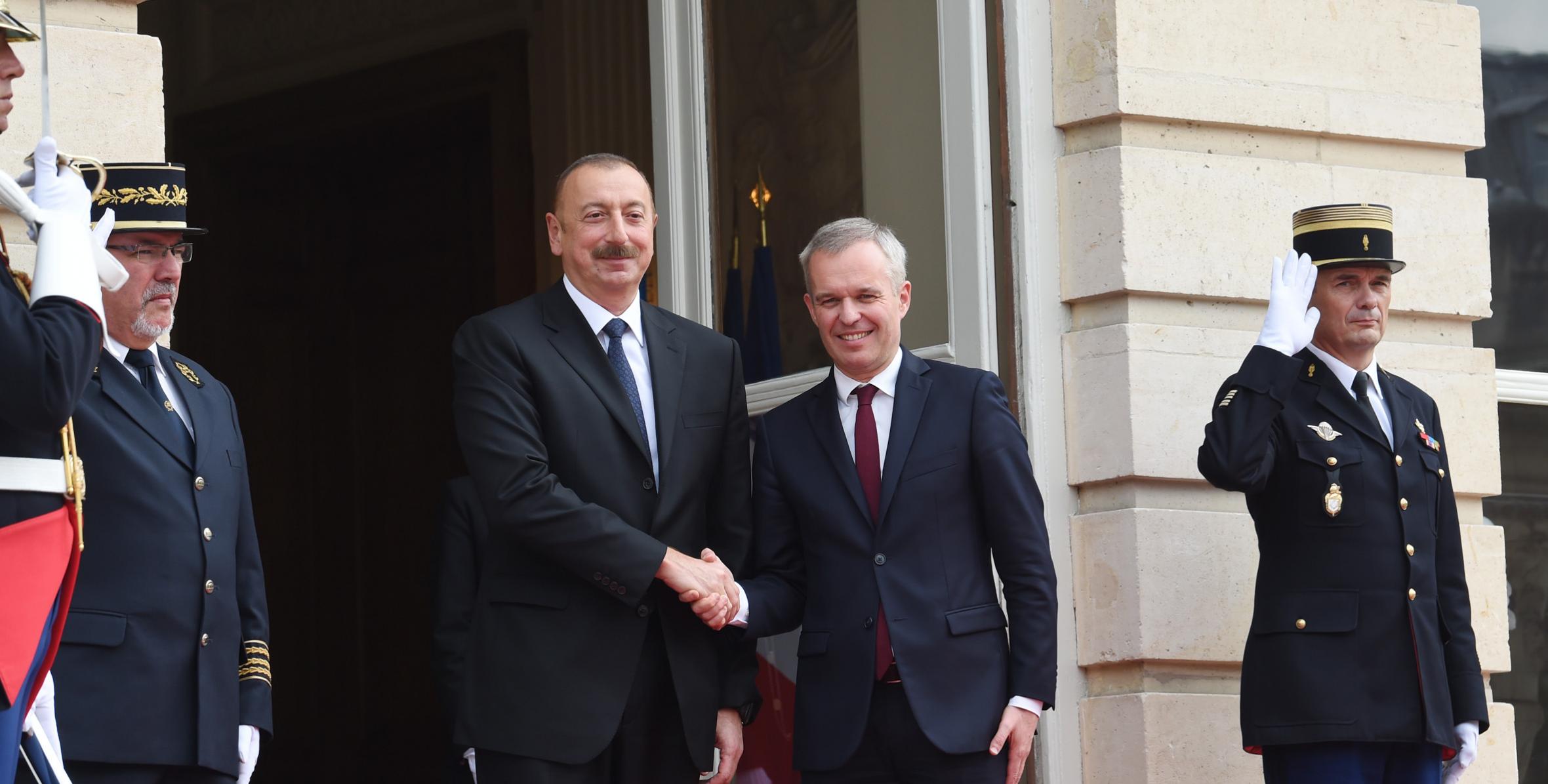 Состоялась встреча Ильхама Алиева с председателем Национальной ассамблеи Франции Франсуа де Рюжи