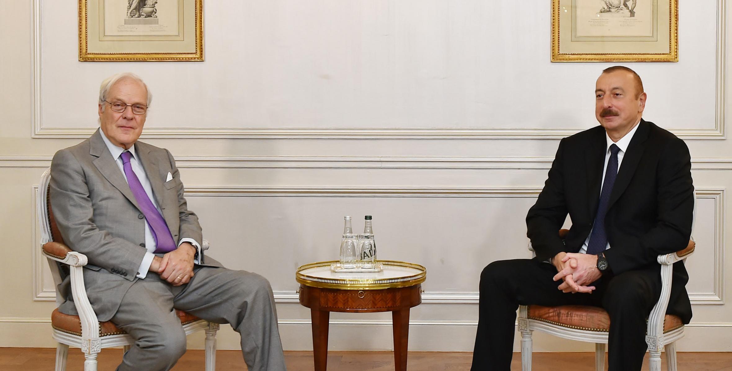 Состоялась встреча Президента Ильхама Алиева с председателем Наблюдательного совета компании Rothschild and Co