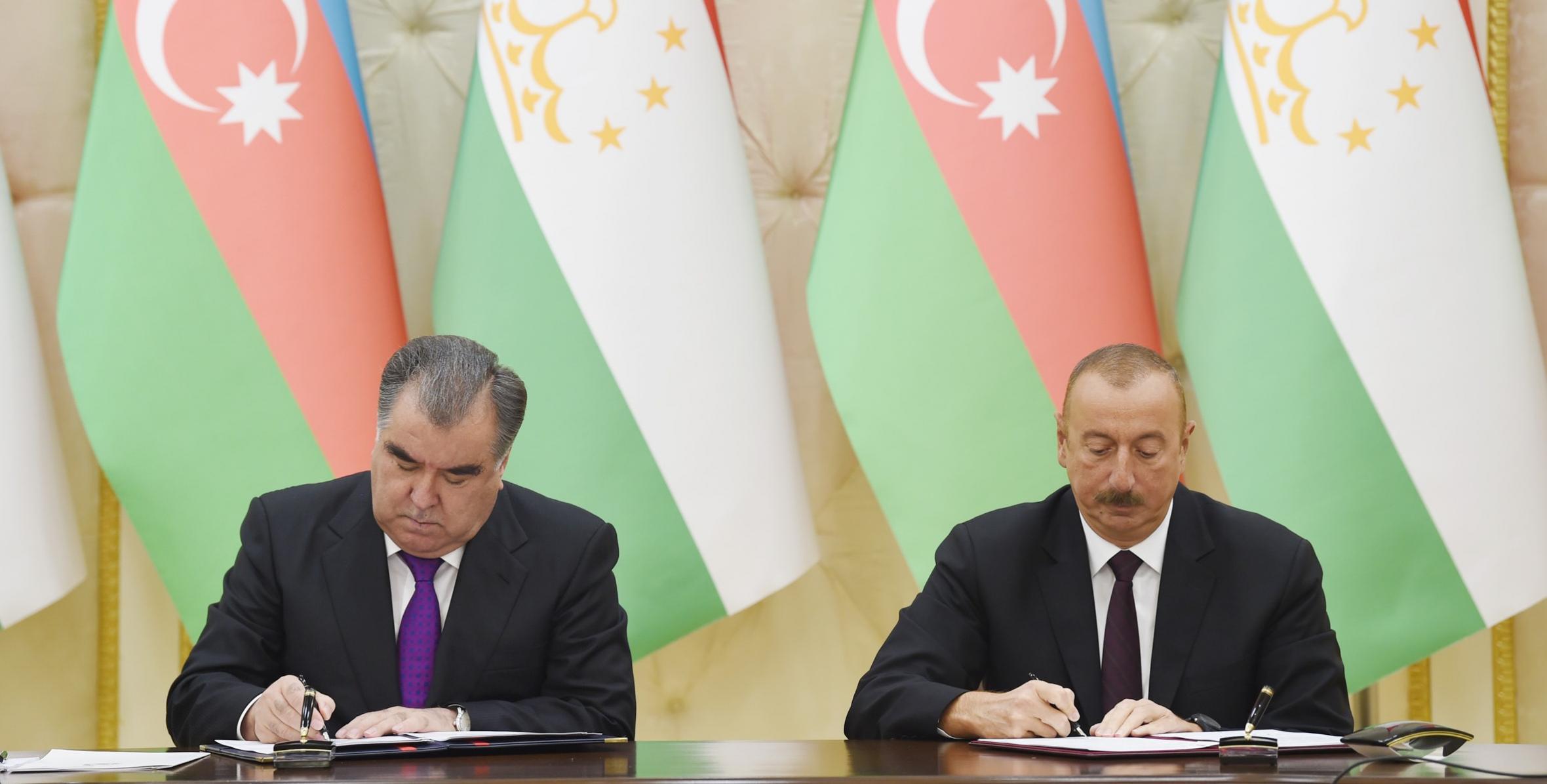 Azerbaijan-Tajikistan documents signed