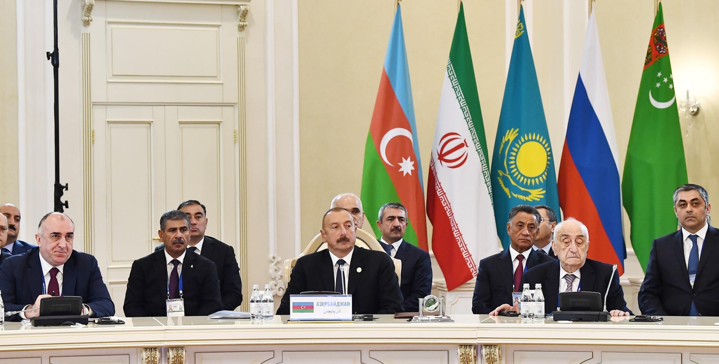 Ильхам Алиев принял участие в V Саммитe глав государств прикаспийских стран
