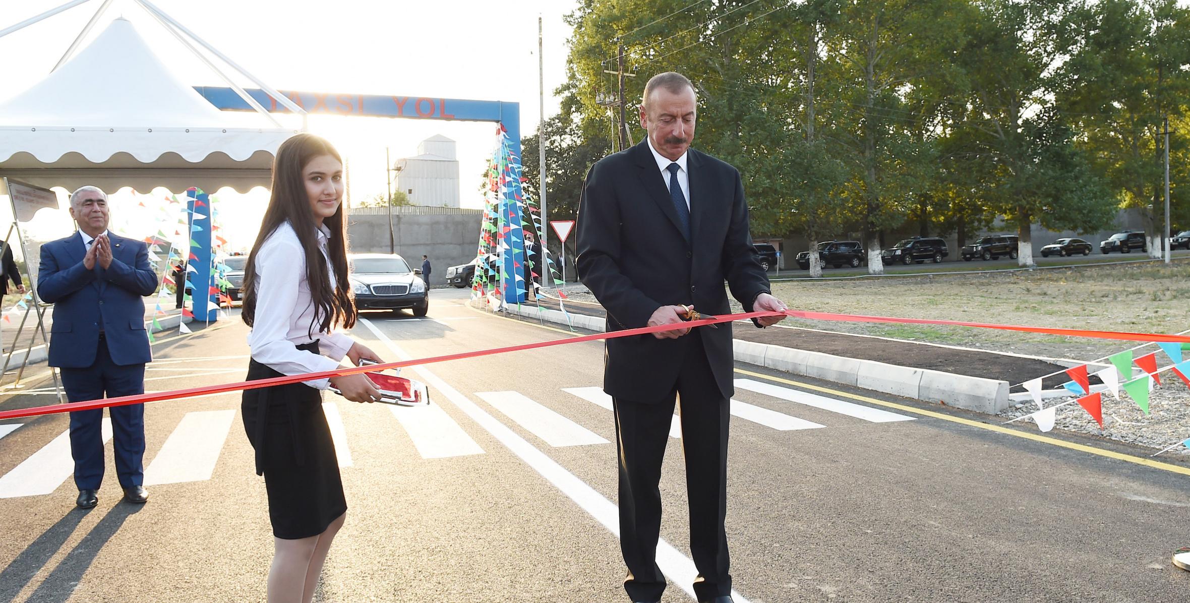Ilham Aliyev attended inauguration of Kurdmashi-Kalband-Girk highway after reconstruction and repair
