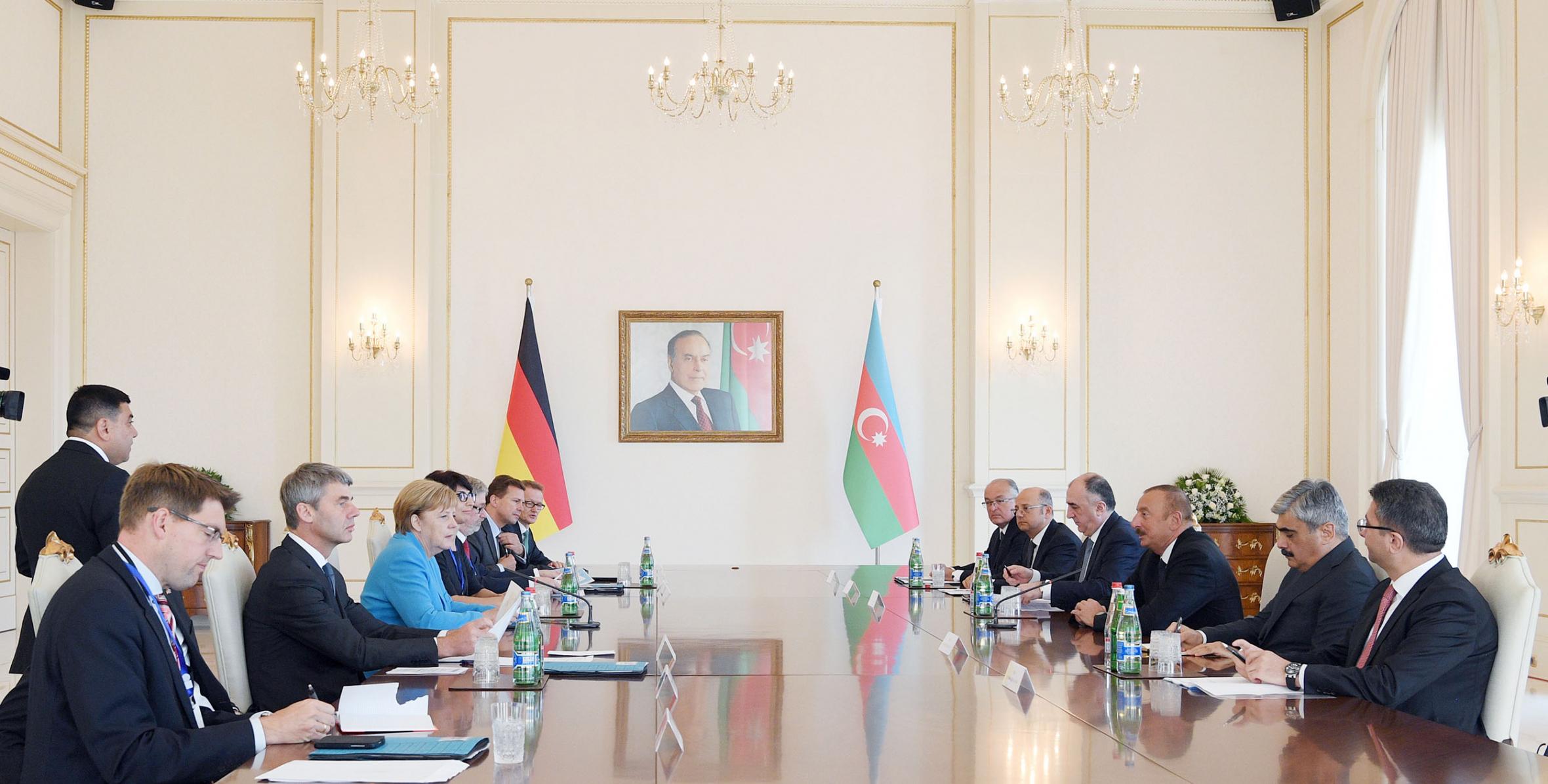 President of Azerbaijan and German Federal Chancellor held expanded meeting