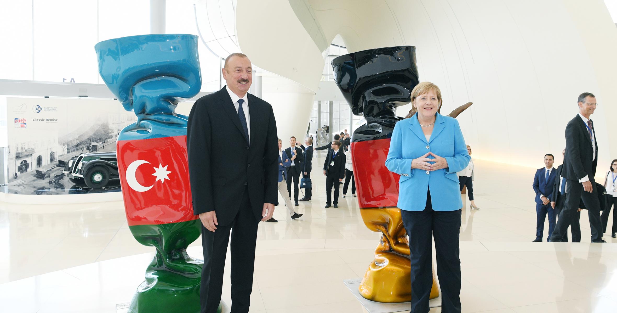 Президент Aзербайджана и Федеральный канцлер Германии встретились с бизнесменами