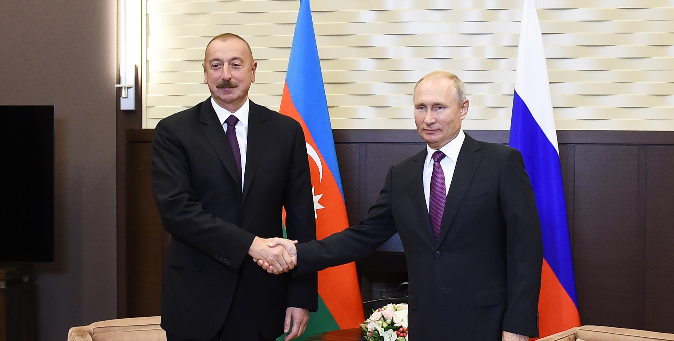 Состоялась встреча Ильхама Алиева и Президента Владимира Путина