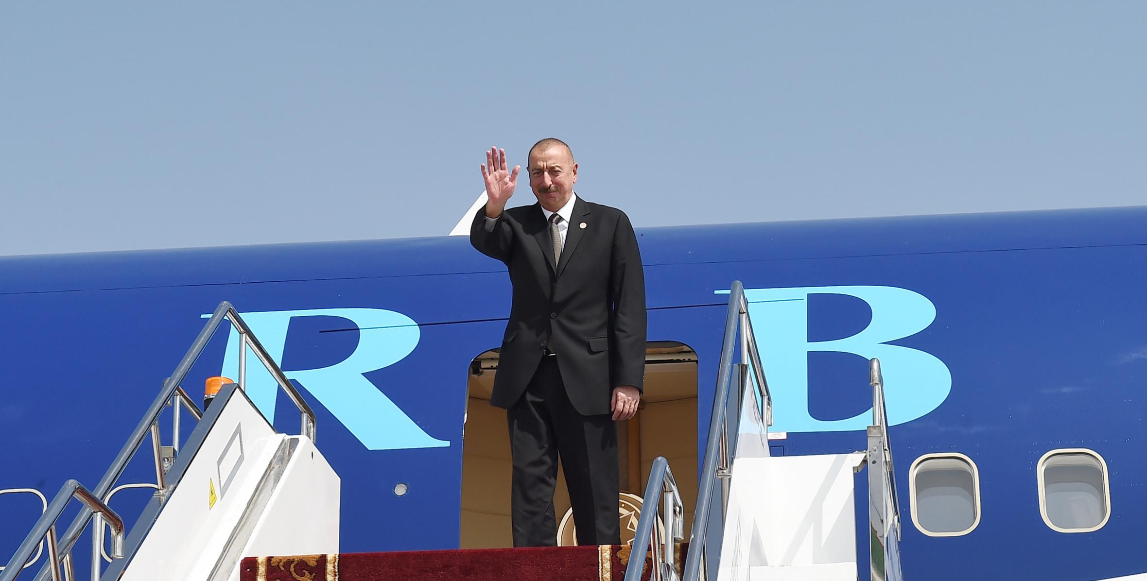 Ilham Aliyev completed his visit to Kyrgyzstan
