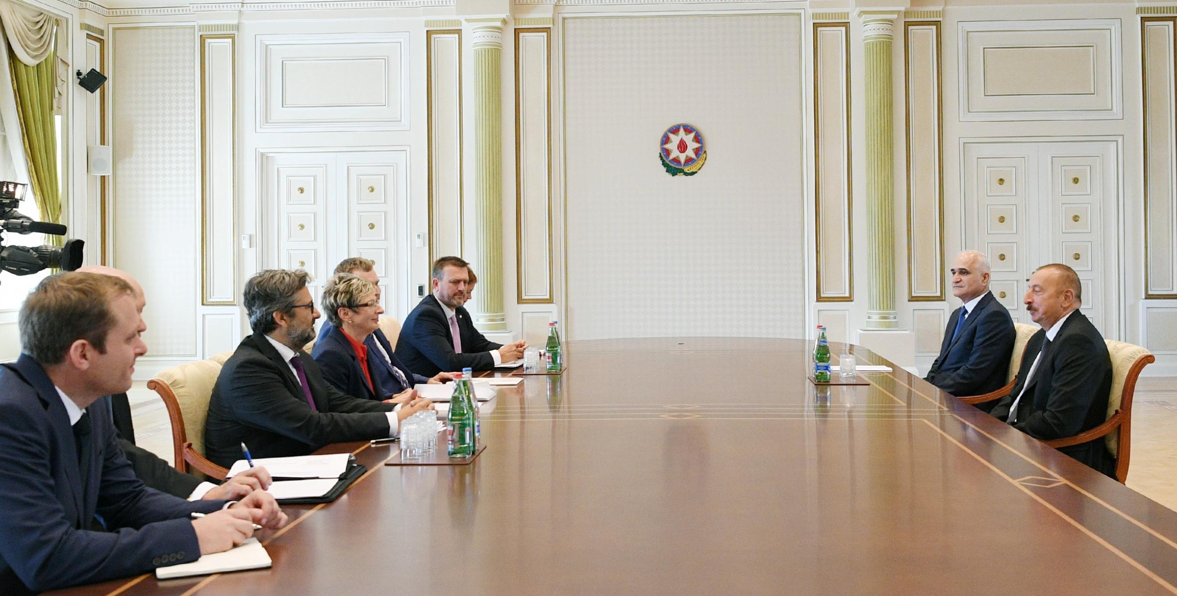 Ilham Aliyev received delegation led by Czech minister of industry and trade