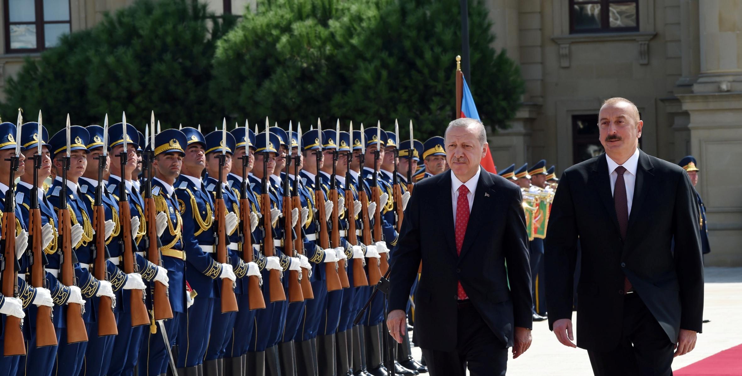 Official welcome ceremony was held for Turkish President Recep Tayyip Erdogan