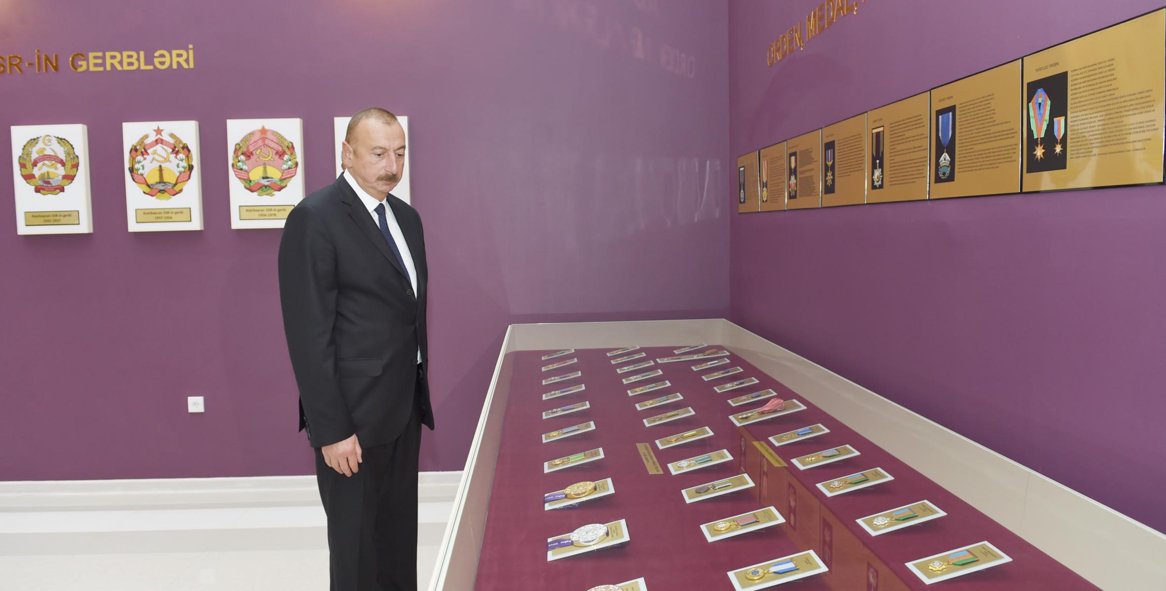 Ильхам Алиев принял участие в открытии Музея флага в Билясуваре