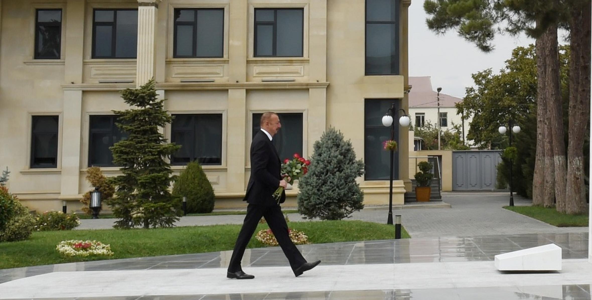 Ilham Aliyev arrived in Bilasuvar district for visit