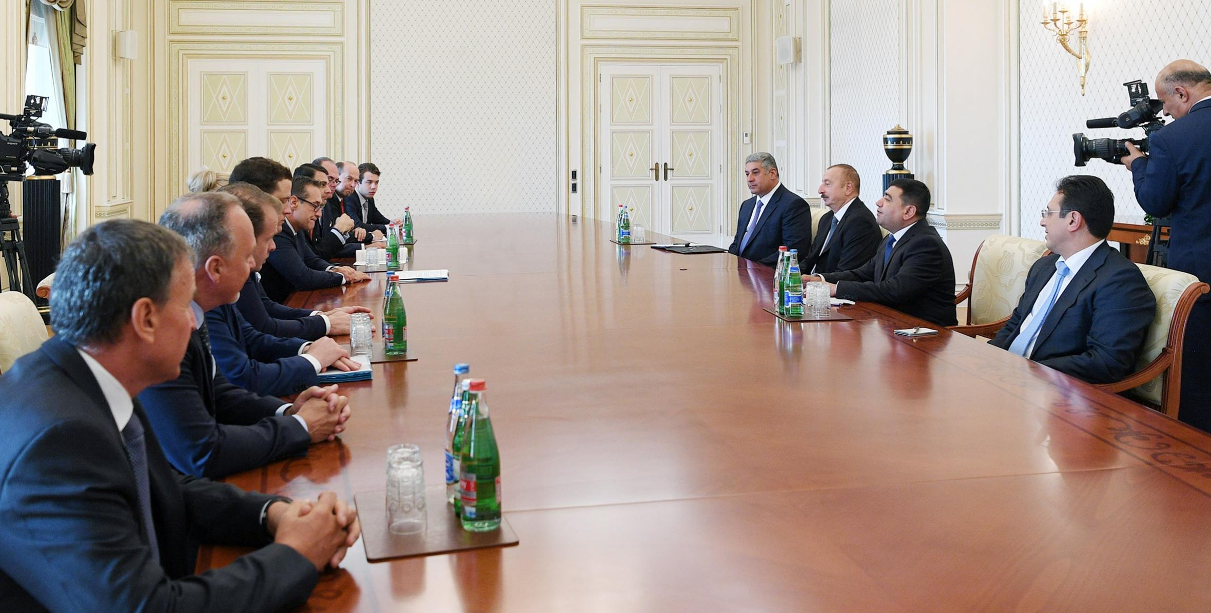 Ilham Aliyev received delegation led by Austrian vice-chancellor