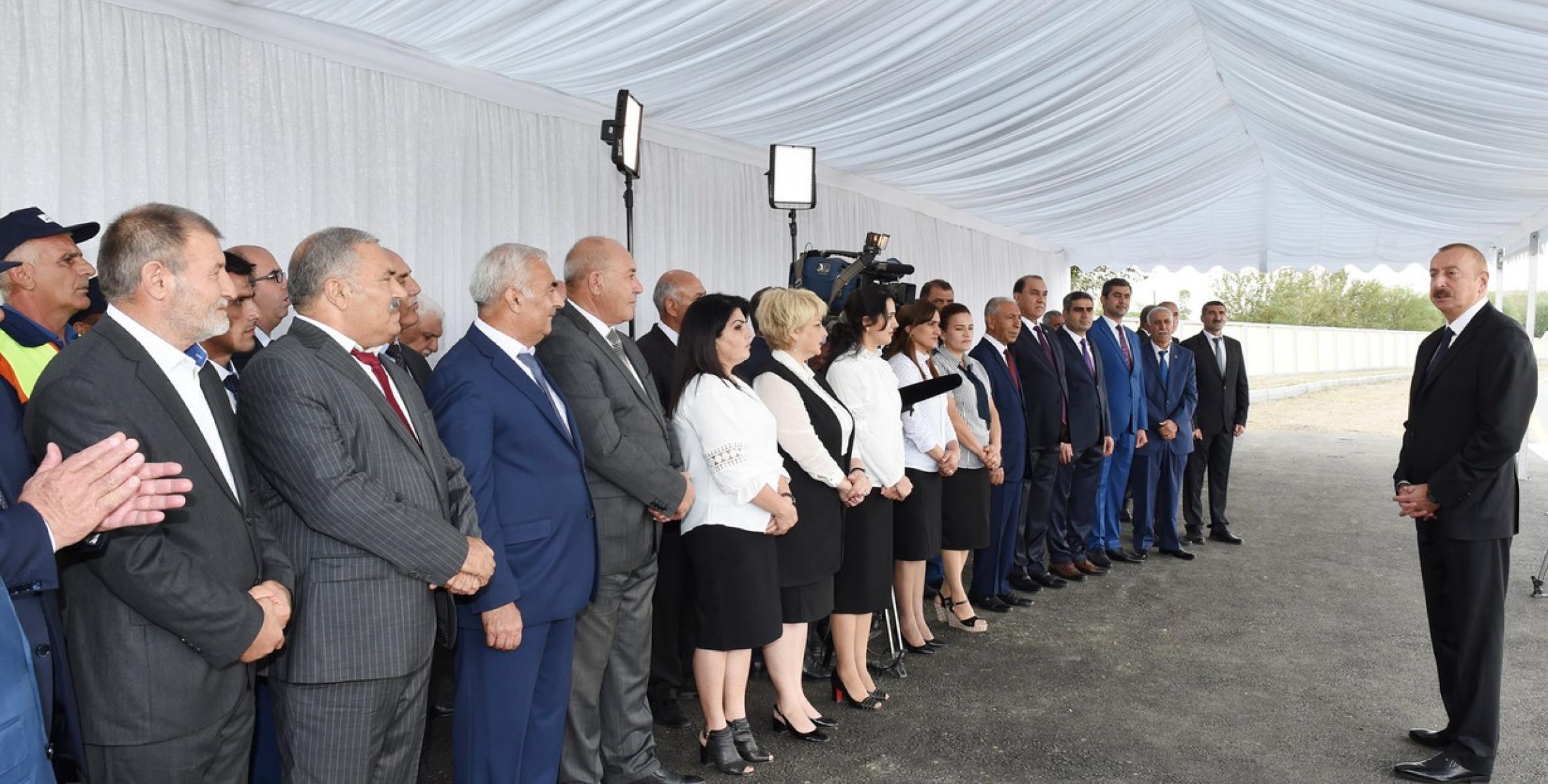 Speech by Ilham Aliyev at the meeting with representatives of the general public in Bilasuvar
