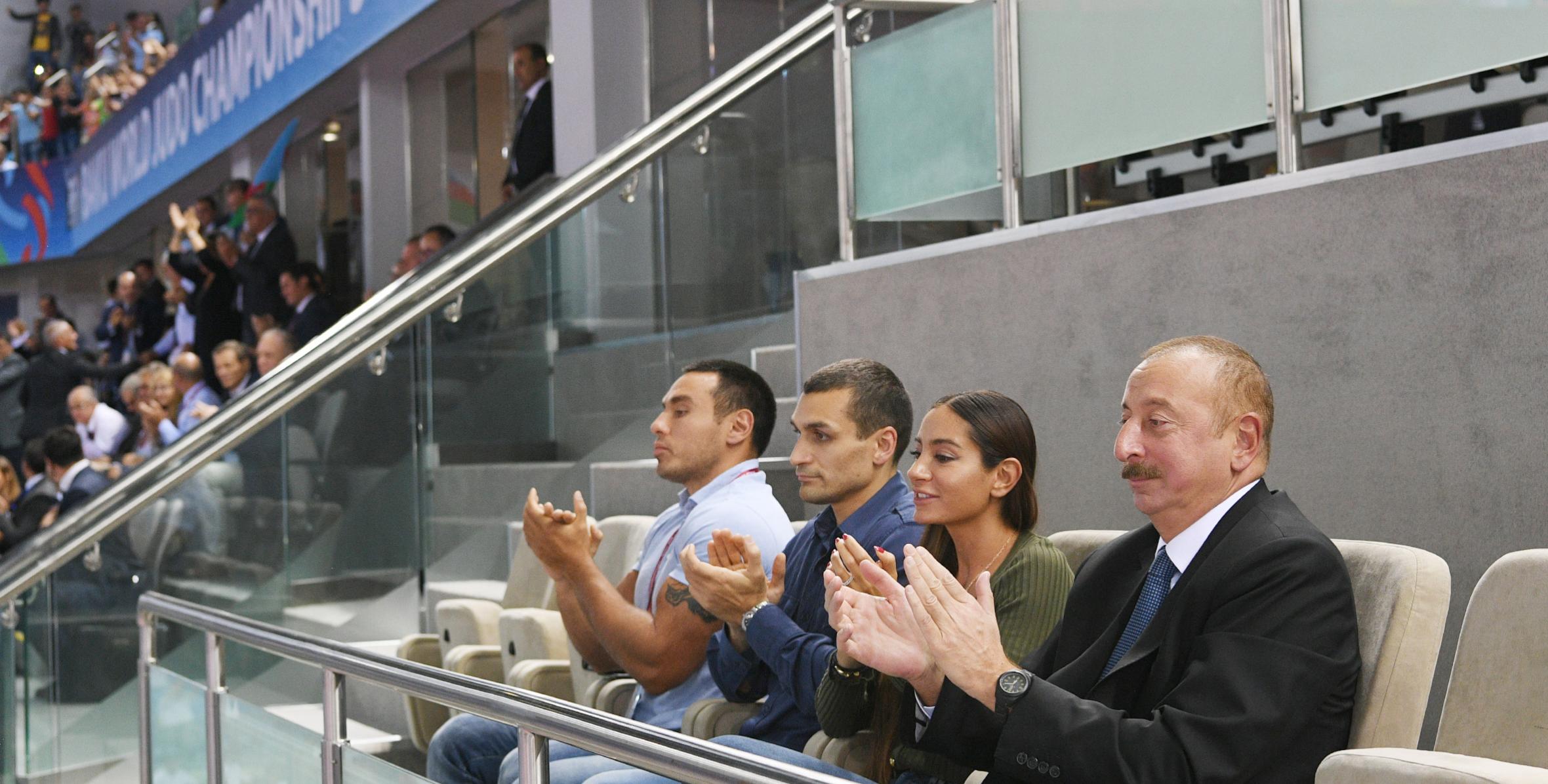 Ilham Aliyev watched bronze medal bout of World Judo Championships