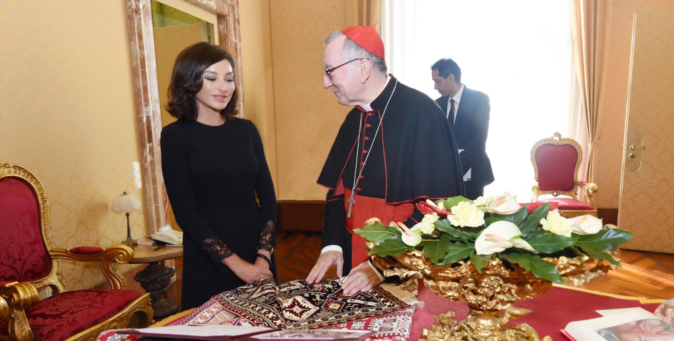 First Vice-President Mehriban Aliyeva met with Vatican Secretary of State Cardinal Pietro Parolin