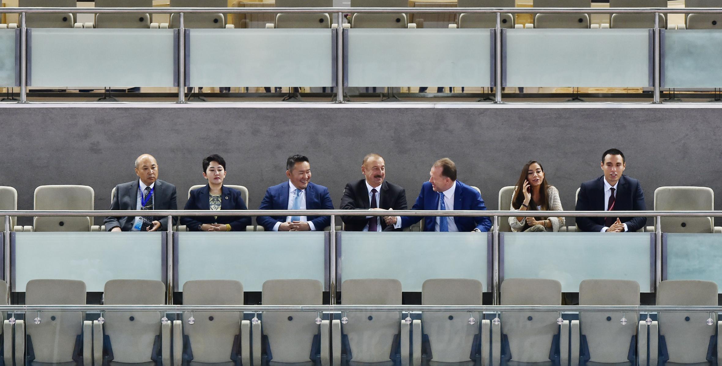 Ильхам Алиев посмотрел финальную встречу в Национальной гимнастической арене