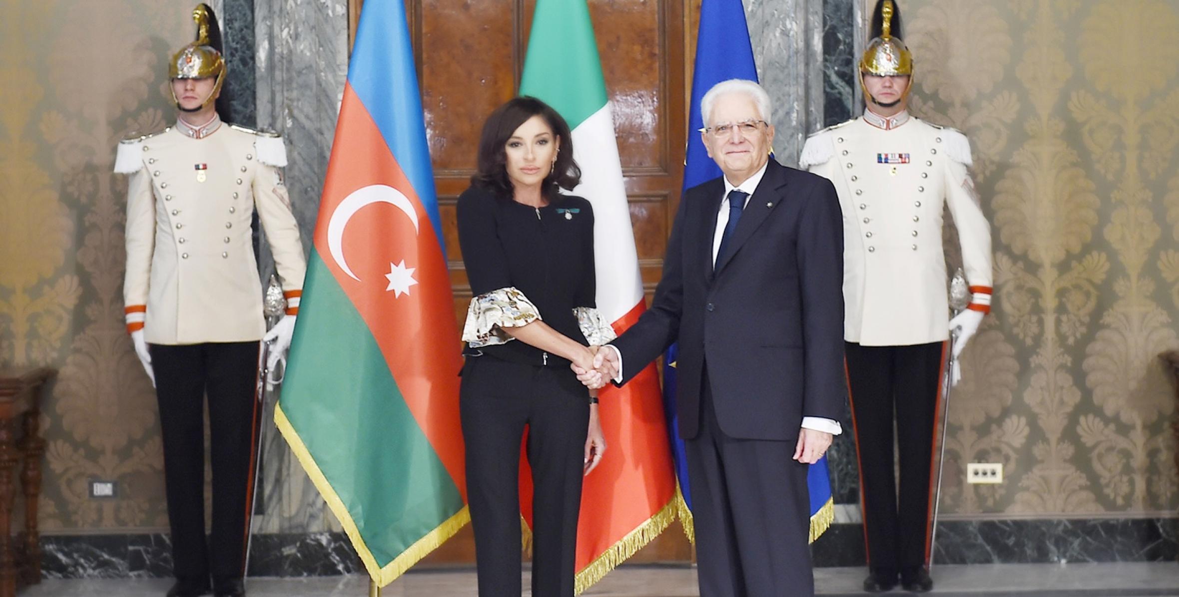 От имени Президента Италии дан официальный обед в честь Первого вице-президента Азербайджана Мехрибан Алиевой