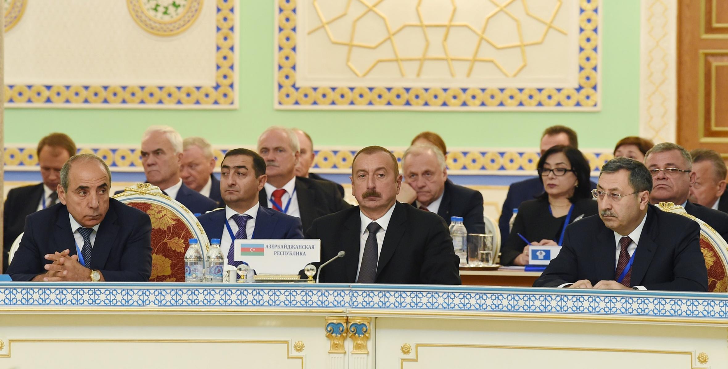 Ilham Aliyev attended expanded session of CIS Council of Heads of State in Dushanbe