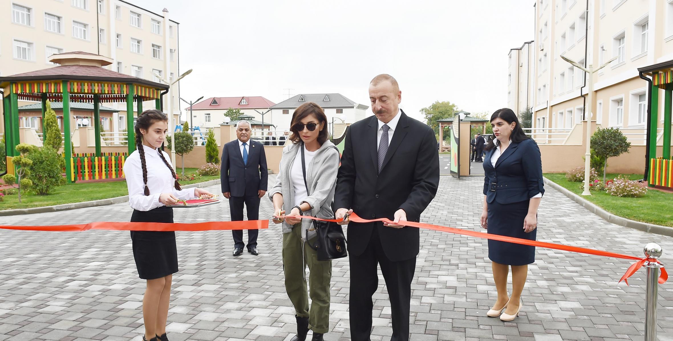 Ilham Aliyev inaugurated Gunash orphanage-kindergarten in Guba district