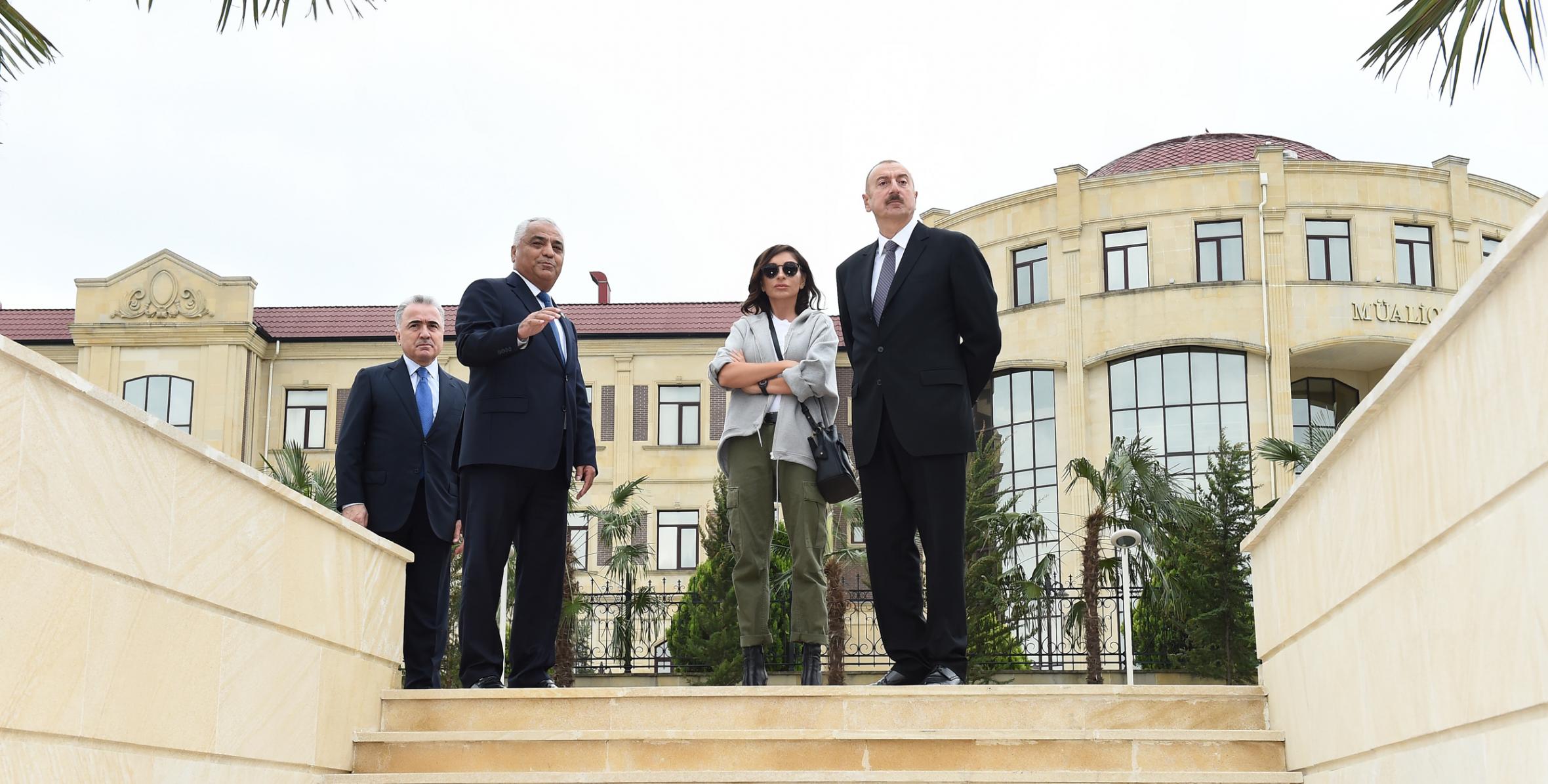 Ilham Aliyev viewed conditions created at Youth Park in Guba