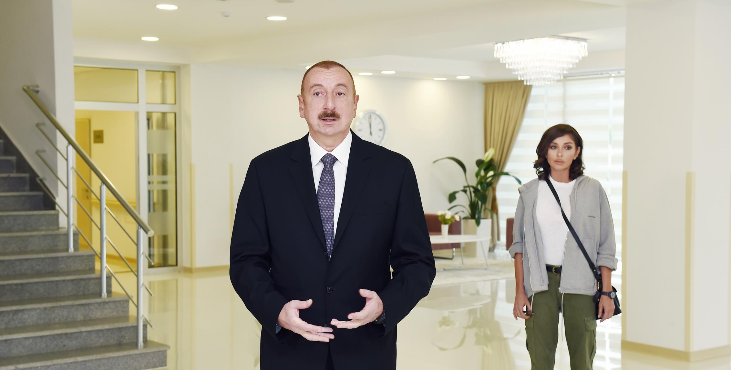 Речь Ильхама Алиева на открытии Губинской районной центральной больницы