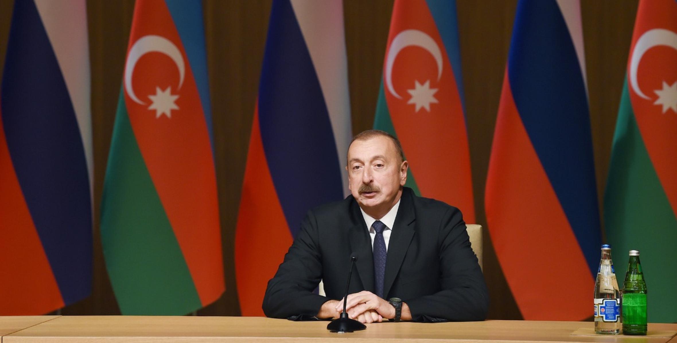 Речь Ильхама Алиева на официальной церемонии открытия IX Азербайджано-российского межрегионального форума