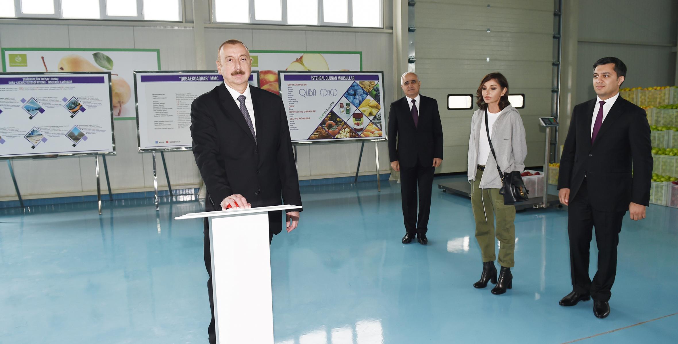 Visit of Ilham Aliyev to the regions of  Khizi and Guba