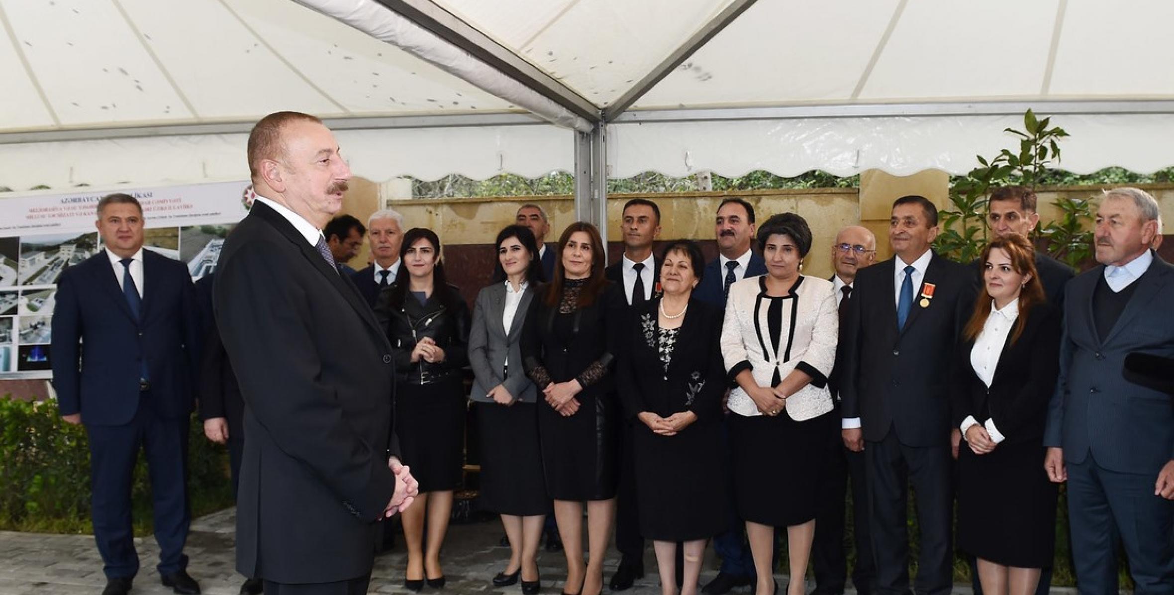 Speech by Ilham Aliyev at the meeting with representatives of the general public in Lerik