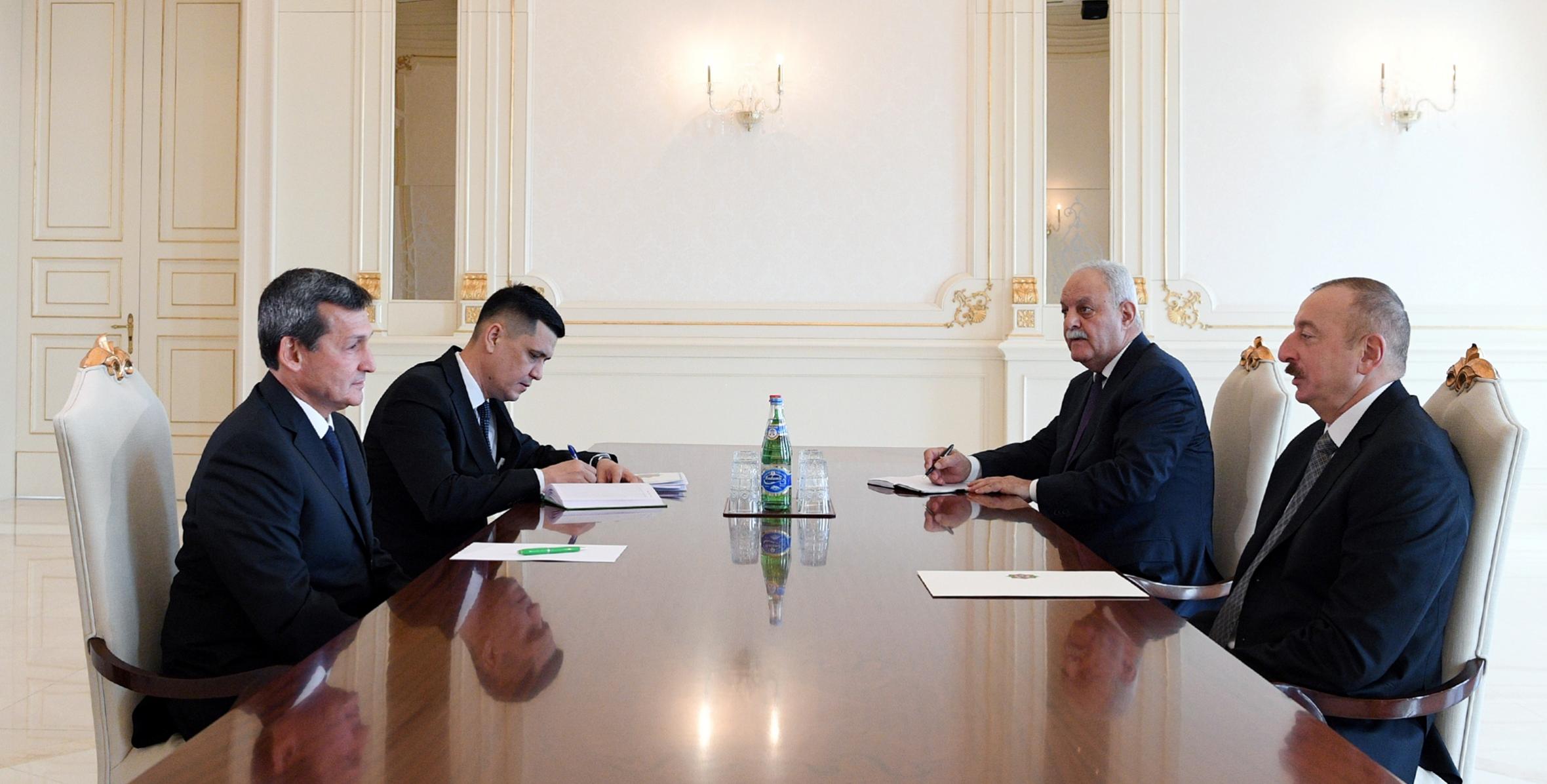 Ilham Aliyev received deputy chairman of Cabinet of Ministers of Turkmenistan