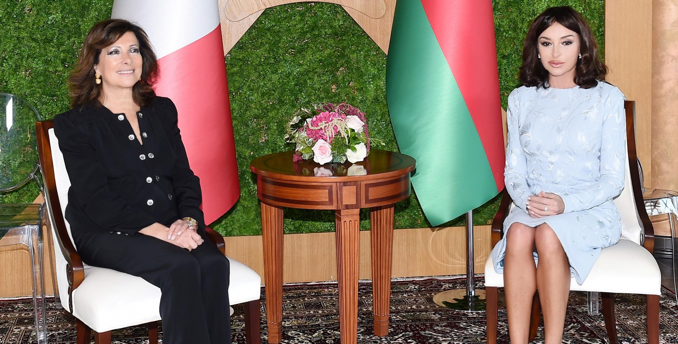 First Vice-President of Azerbaijan Mehriban Aliyeva met with president of Italian Senate