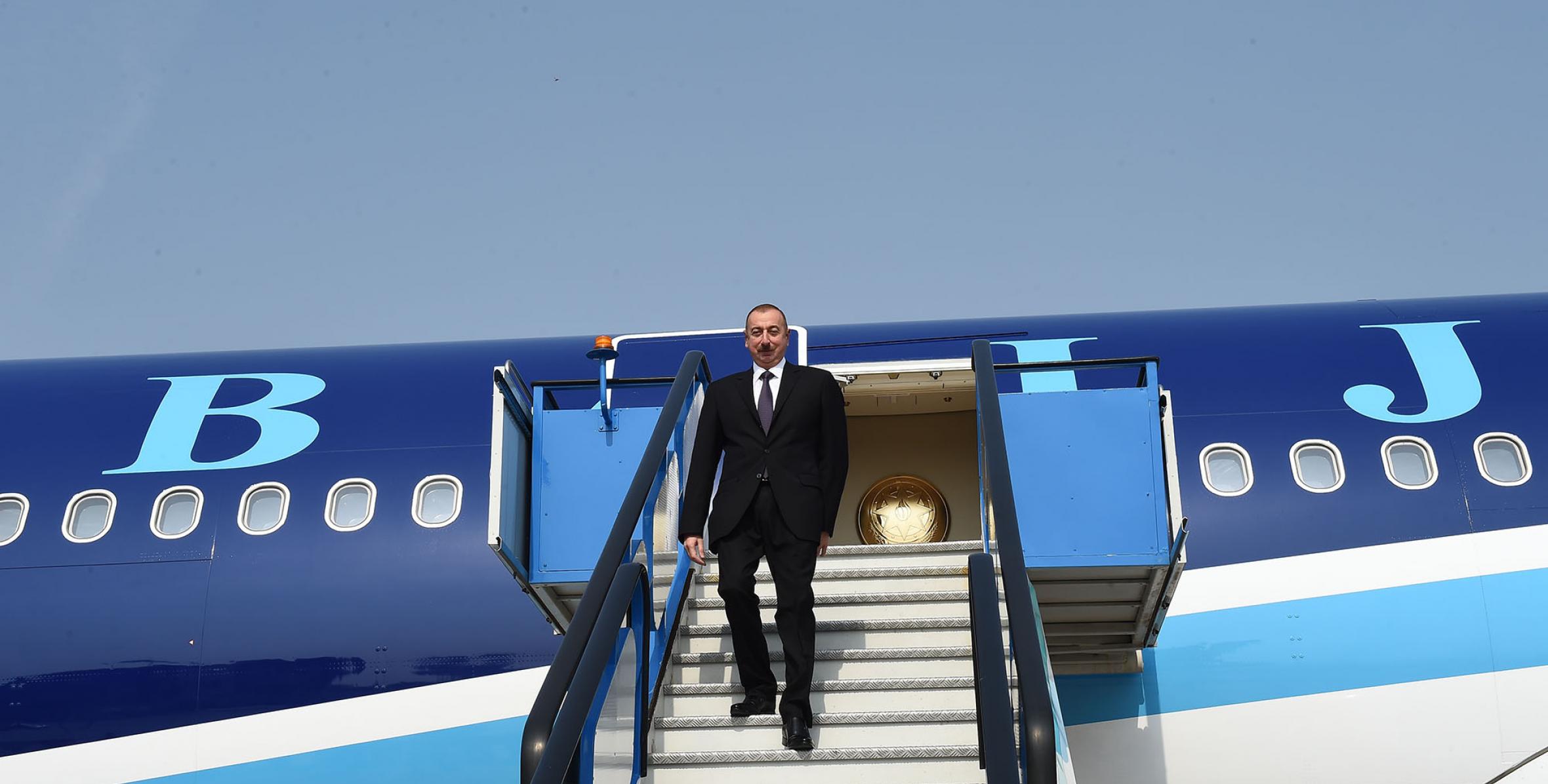 Ilham Aliyev arrived in Turkey for working visit