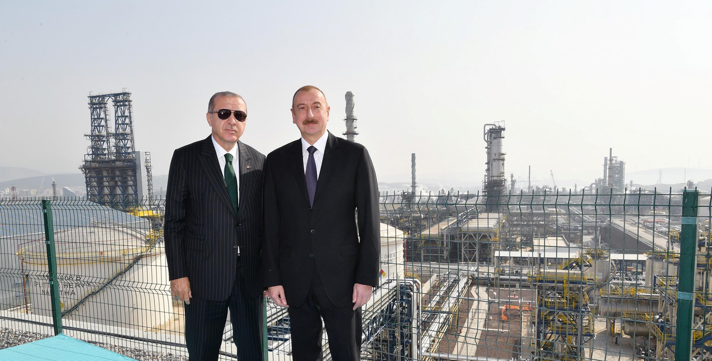 Ilham Aliyev attended an inauguration ceremony of the Star Oil Refinery