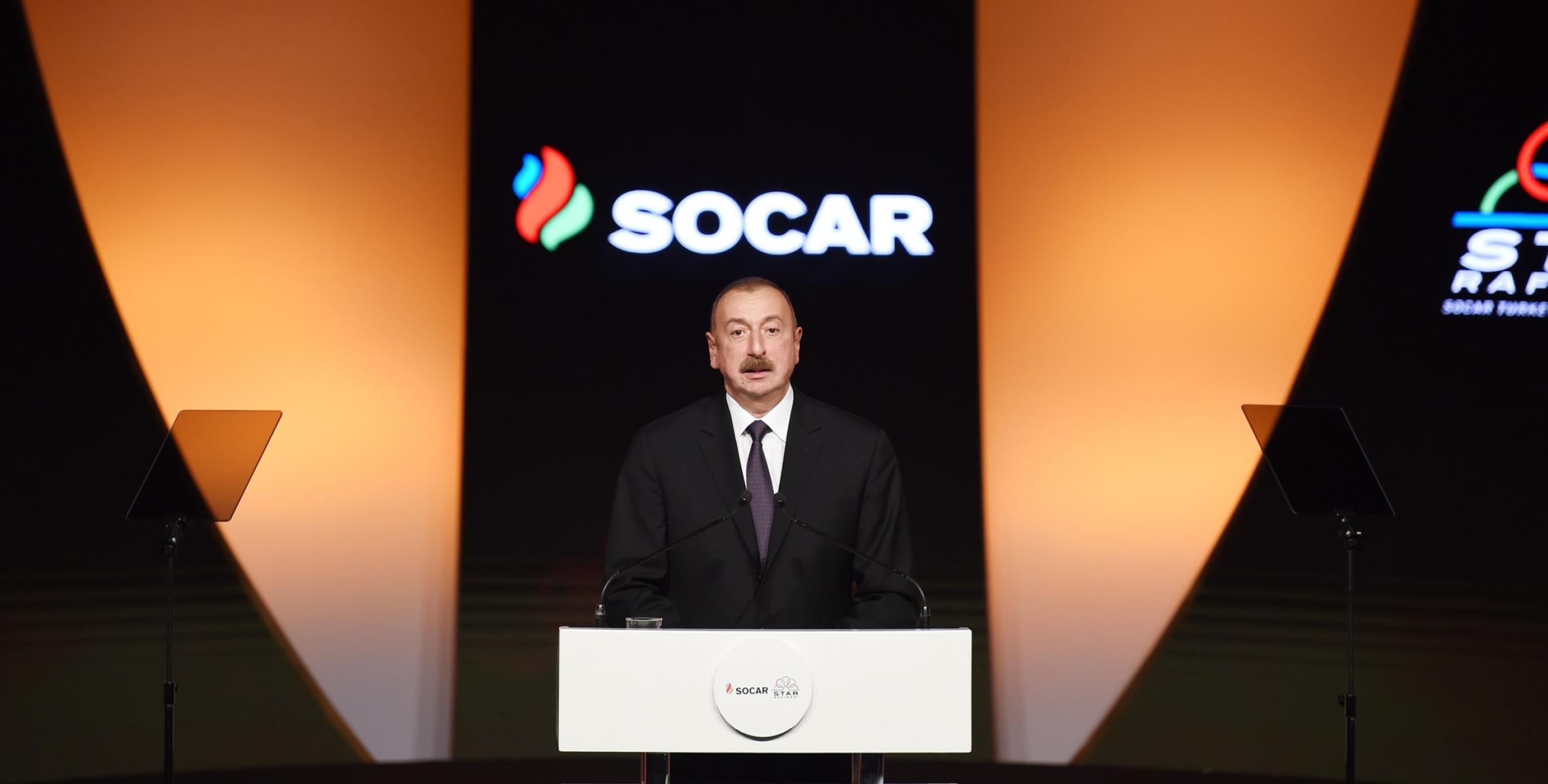 Speech by Ilham Aliyev at the opening ceremony of the Star Oil Refinery