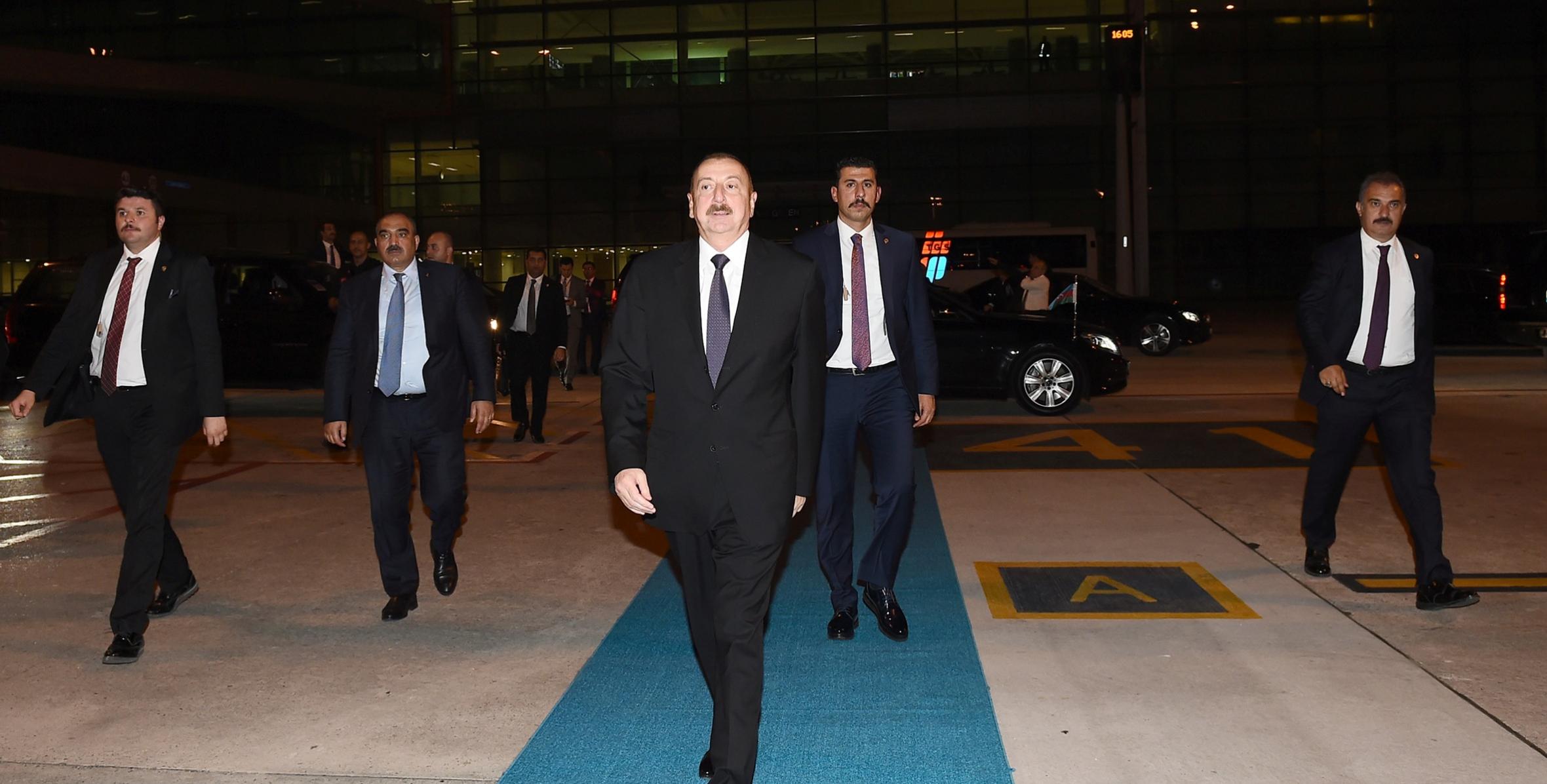 Ilham Aliyev ended his working visit to Turkey